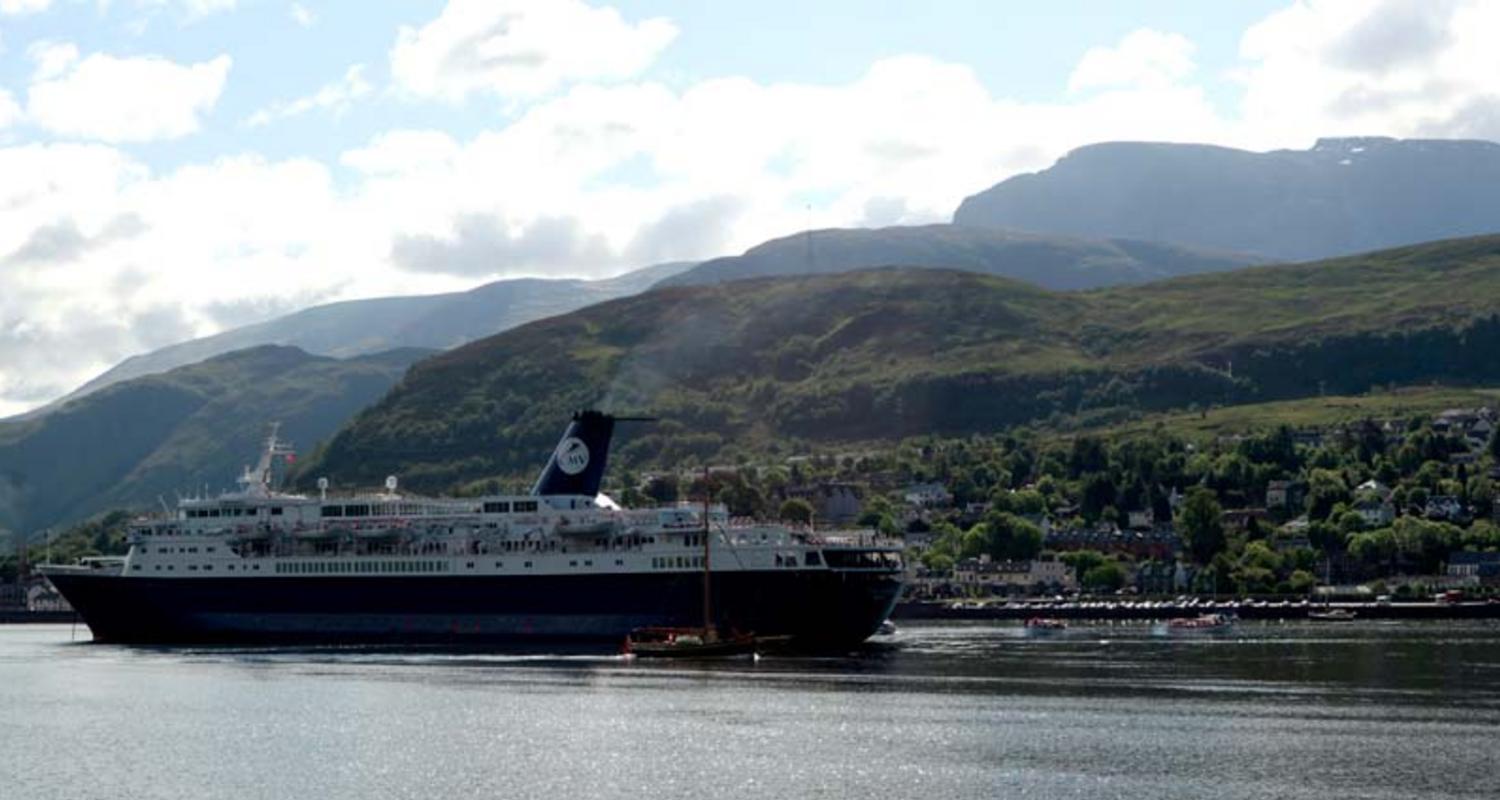 A cruise ship at Fort William