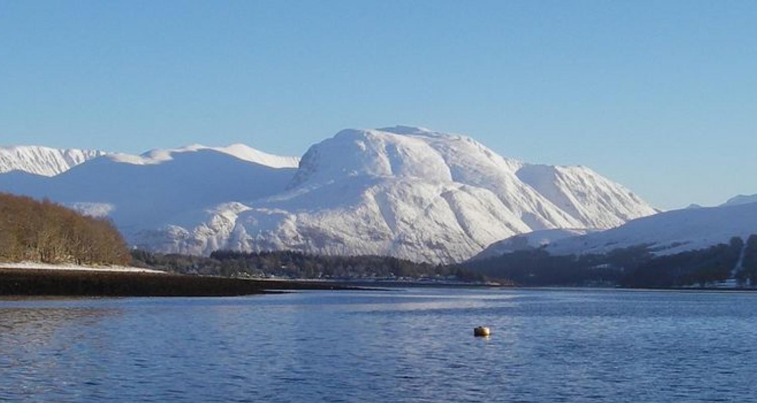 Large ben nevis and fort william from loch eil